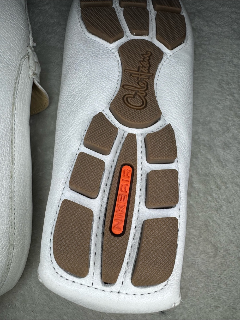 Cole Haan Nike Air White Leather Driving Loafers Size 10B - Picture 7 of 9